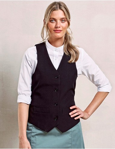 P-PR623-Womens Lined Polyester Waistcoat